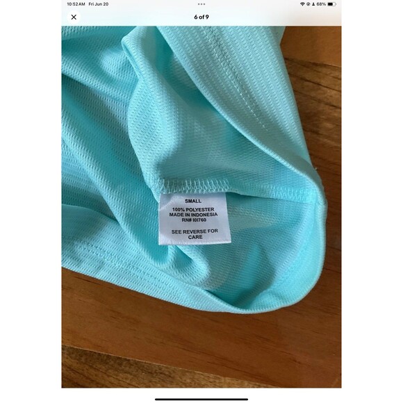 Emerald 18 Top Women S Blue Golf Club Sleeveless Wicking UPF 50 Stretch - Picture 6 of 9